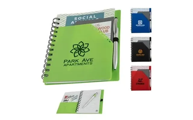 100 Promotional Trapezoid Junior Notebook W Stylus Pen - ...