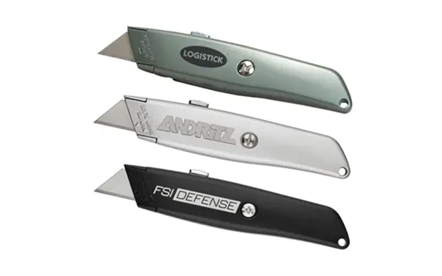 100 Promotional Utility Knife W Retractable Blade - Steel