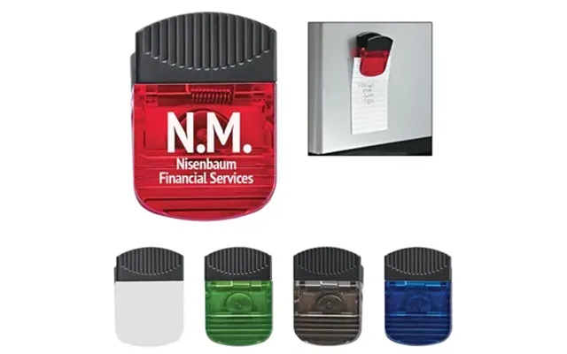 100 Promotional Wide Rectangle Clip - Magnetic & Spring Loaded