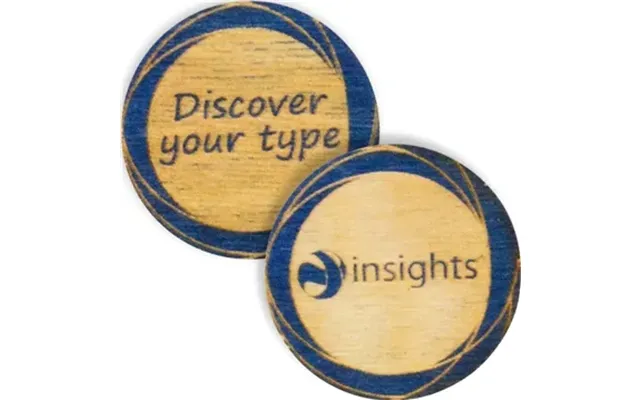 100 Promotional Wood Poker Chips 2 Side Imprint - Real Wood