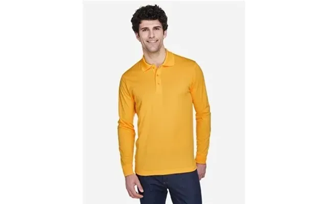 12 Custom Core365 Men's Pinnacle Performance Long-sleeve Pique 
