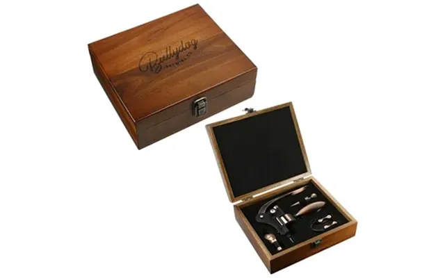 12 Custom Graze Wood And Metal Wine Set - Acacia Wood & Compact 
