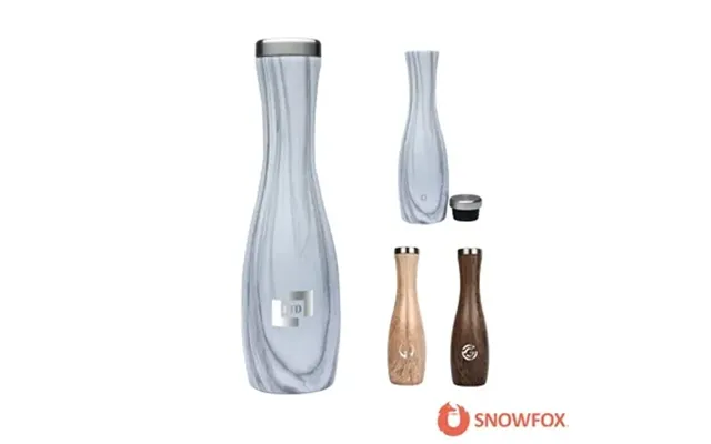 12 Custom Snowfox 26 Oz Vacuum Insulated Wine Carafe - Stainless 