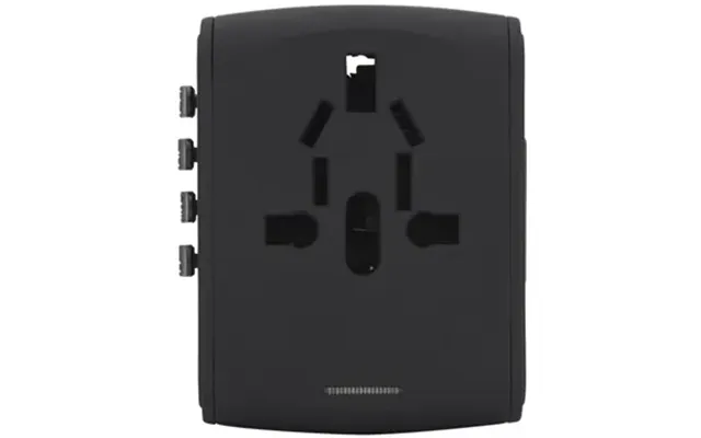 12 Custom Universal Travel 4 Usb Port Adapter - 150 Countries &