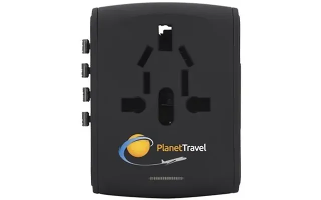 12 Custom Universal Travel 4 Usb Port Adapter - 150 Countries & 
