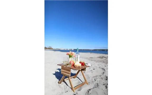 12 Customized La Cuisine Picnic Table & Carrier - Acacia Wood