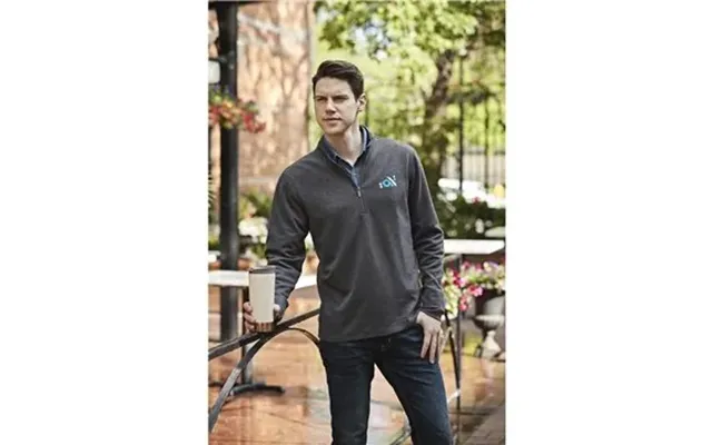 12 Customized Men's Stratton Knit Quarter Zip - Washable Wool