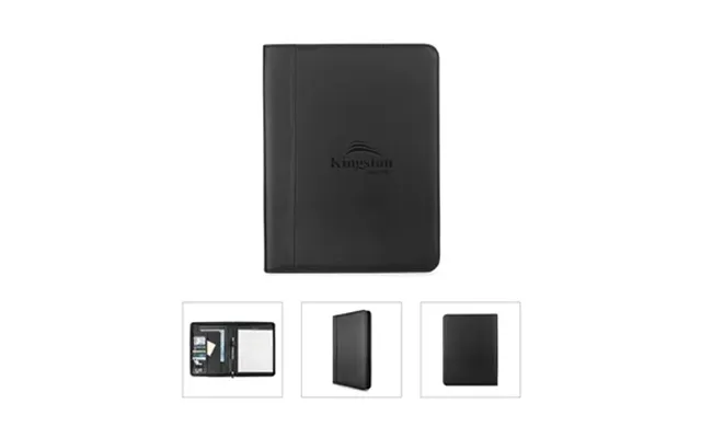 12 Promotional Bugatti Letter Size Padfolio - Vegan Leather & 