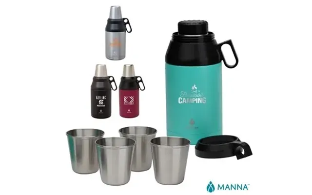 12 Promotional Manna 64 Oz Stack Growler - Vacuum Insulated & 