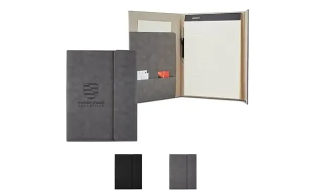 15 Custom Leeman Nuba Executive Portfolio - Faux Suede & Magnetic 