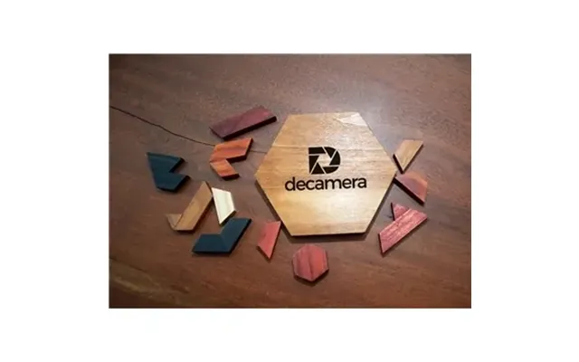 150 Custom Wood Hexagon Puzzle - Pine Material