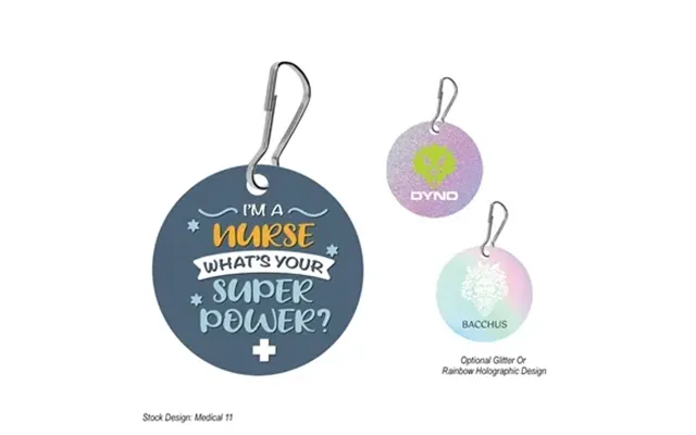 150 Customized Acrylic Zipper Pull - Circle