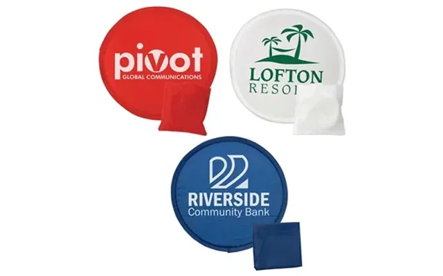 150 Customized Flip-out Flyer Fan - Polyester & Dual Purpose