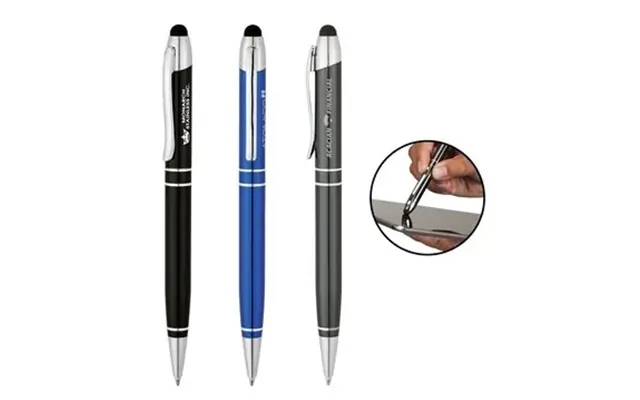 150 Customized Impact Ballpoint Pen Stylus - Aluminum & Capacitive