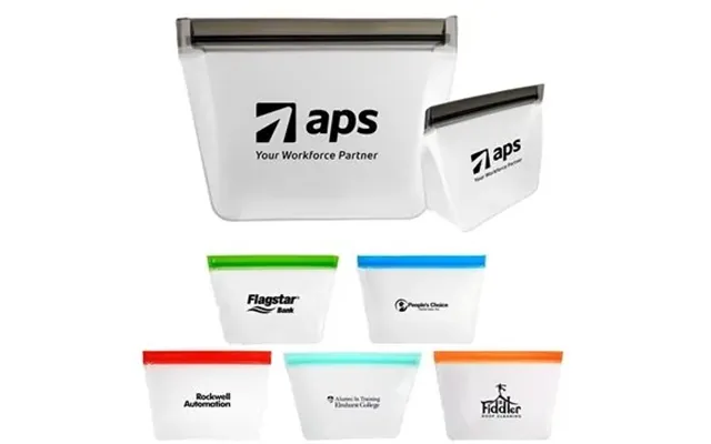 150 Customized Medium Reusable Food Storage Bag - Eco Friendly & 