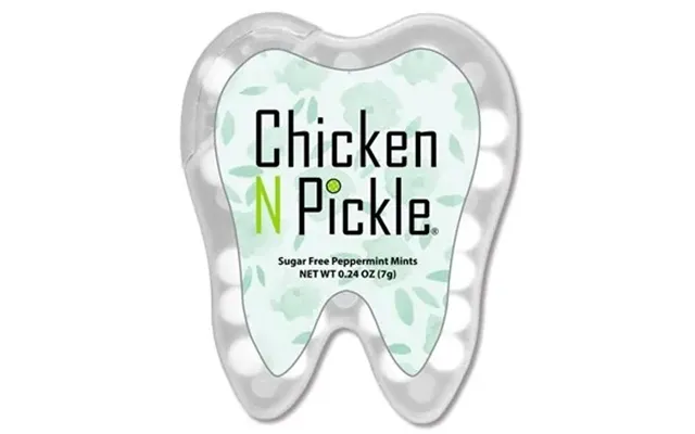 150 Customized Tooth Credit Card Mints - Sugar Free