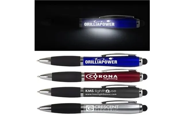 150 Customized 'the Cardiff Laser Logo Light Up Stylus Pen - 