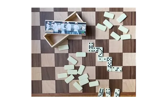 150 Promotional Large Dominos In Box - Wooden Case
