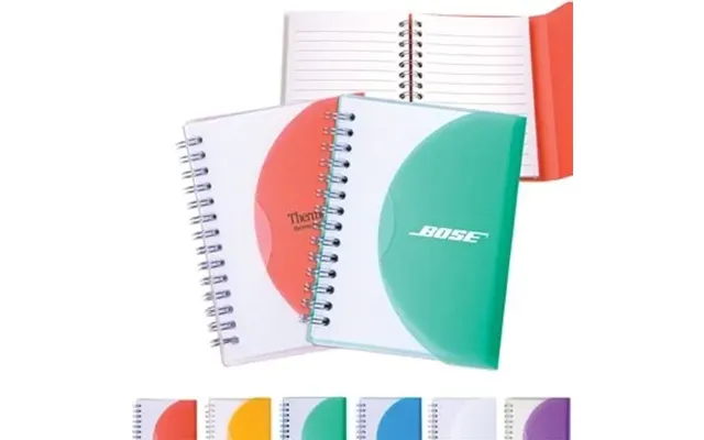 150 Promotional Medium Spiral Curve Notebook - 80 Sheets & Tab 