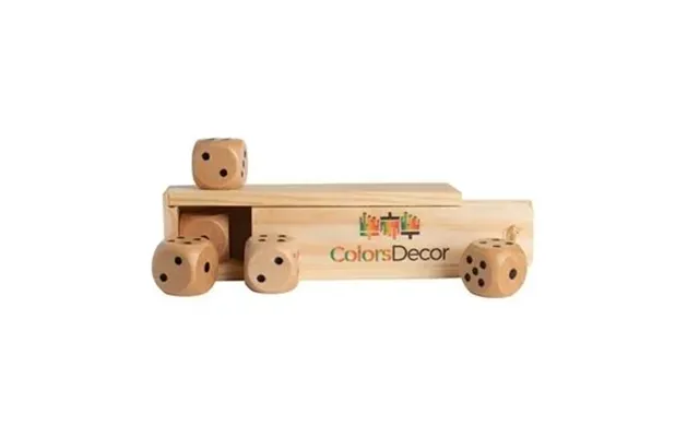 150 Promotional Wooden Dice In Box - Natural Wood