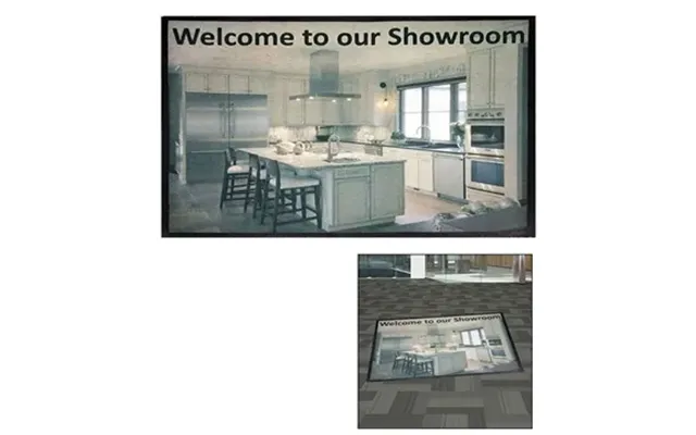 2 Promotional 3' X 5' Point Of Purchase Dye Sublimated Floor Mat - 