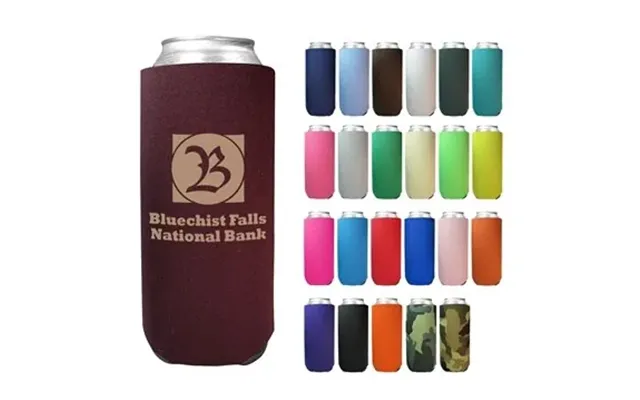 200 Customized 24 Oz Tall Boy Coolie - Usa Made & Foldable