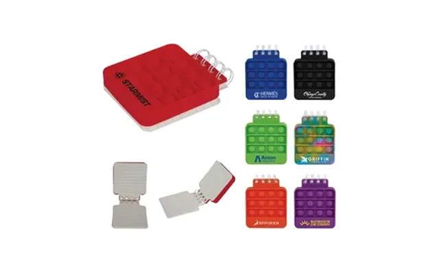 200 Customized Dimple Silicone Push Pop Notebook - Fidget Stress 