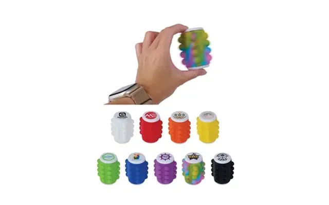 200 Promotional Kiki Push Pop Spinner - Silicone & Recycled Abs