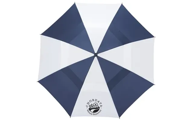 24 Customized 58 Recycled Golf Umbrella With Wooden Handle - Wind 