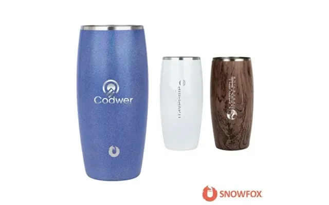 24 Promotional Snowfox 18 Oz Shimmer Series Vacuum Insulated Beer 