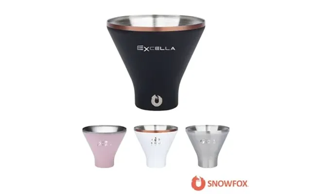 24 Promotional Snowfox 8 Oz Vacuum Insulated Martini Cup - Double 