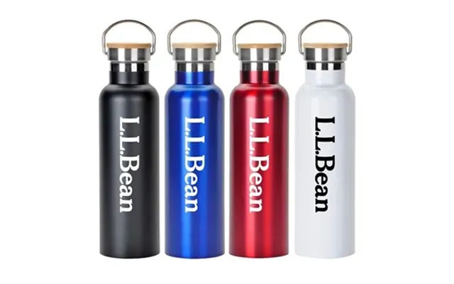 25 Custom 20 Oz Stainless Steel Water Bottle With Screw-on Bamboo 