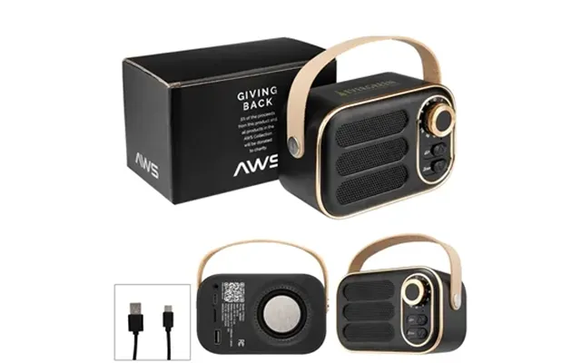 25 Custom Aws Retro Boom Fm Radio & Wireless Speaker - Bluetooth