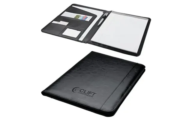 25 Custom Foggia Letter Size Folio - Leatherette & Multi-pocket