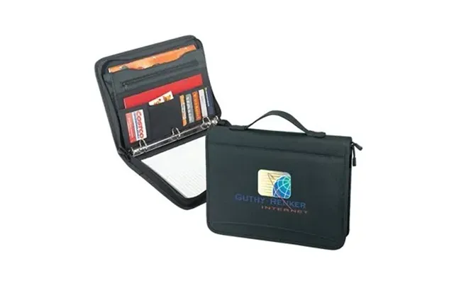 25 Custom Zipper Binder Padded Portfolio - 600d Polyester