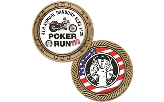 25 Customized Challenge Coins - Soft Brass Ox