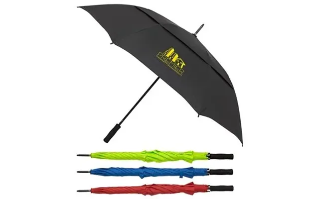 25 Customized Cheshire Vented Auto-open Golf Umbrella - Fiberglass 