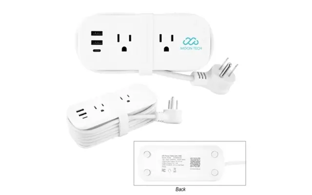 25 Customized Compact Multi-outlet Power Strip - 5 Devices .