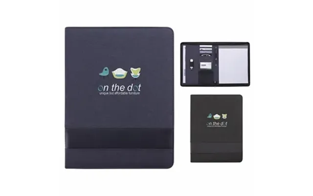 25 Customized Trade Zippered Padfolio - Linen Texture