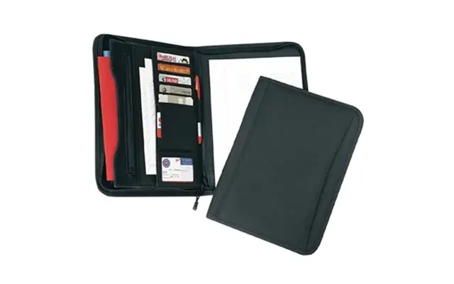 25 Customized Zipper Padded Portfolio - 600d Polyester