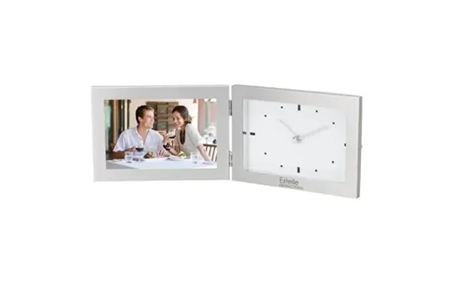25 Promotional Antimo Clock & Photo Frame - Brushed Aluminum