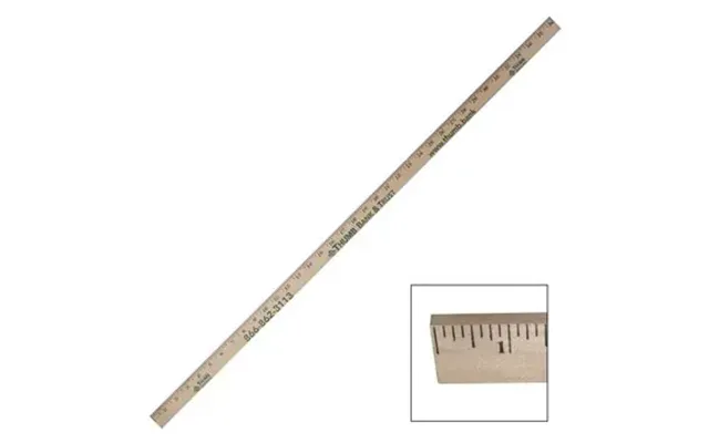 250 Custom 1 4 Thick Natural Yardstick - English Scale
