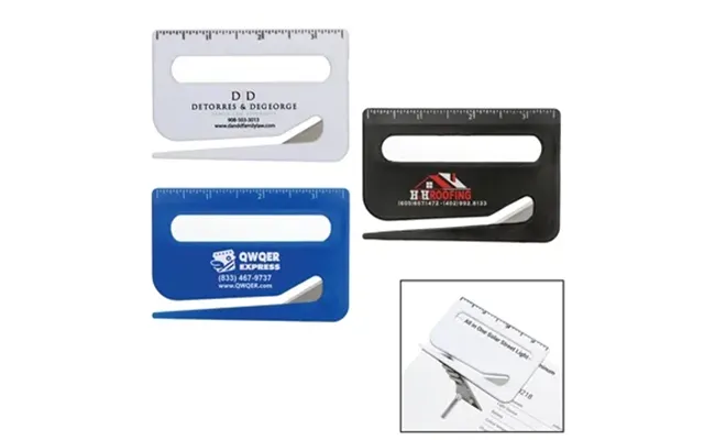 250 Custom 3-in-1 Letter Opener W Ruler And Reader - Stainless 