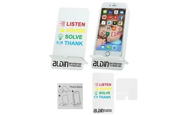 250 Custom Acrylic Cell Phone Stand - Adjustable Orientation & 