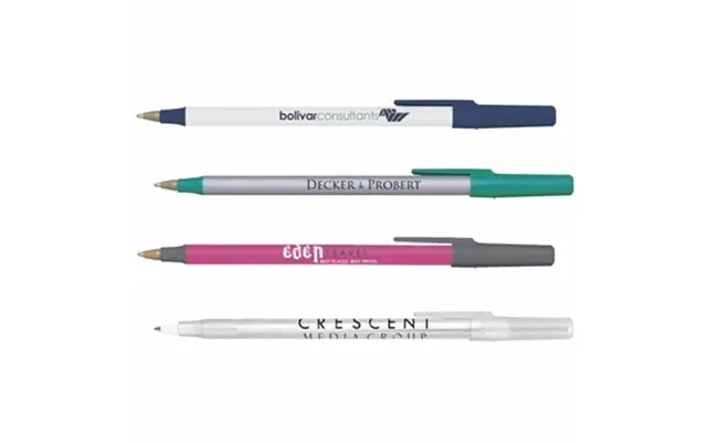 250 Custom Bic Round Stic Pen - Tungsten Carbide