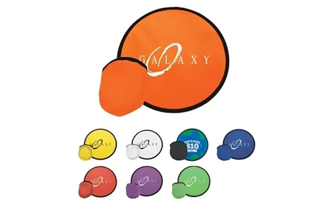 250 Custom Flying Disc With Pouch - Collapsible