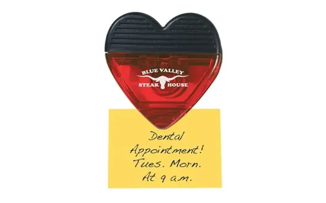 250 Custom Heart Shape Clip - Magnetic & Spring Loaded
