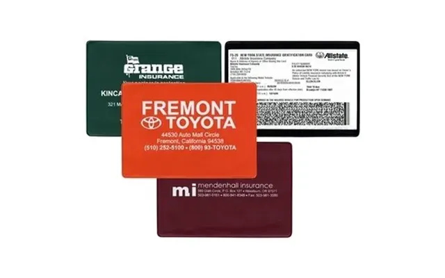 250 Custom Insurance Card Holder - Glove Compartment Storage