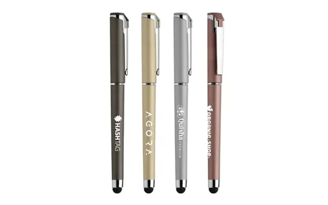 250 Custom Islander Softy Metallic Gel Pen W Stylus - Gel Ink &