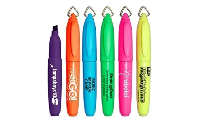 250 Custom Mini Brite Spots Highlighter - Fluorescent & Non-toxic